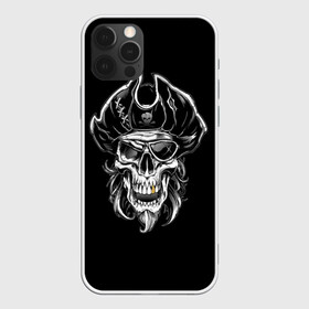 Чехол для iPhone 12 Pro с принтом Пиратский череп в Санкт-Петербурге, силикон | область печати: задняя сторона чехла, без боковых панелей | dead | demon | devil | executioner | metal | pirat | punisher | rap | rock | satan | sea | skull | swag | каратель | метал | море | океан | палач | пират | рок | скелет | череп