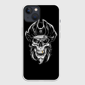 Чехол для iPhone 13 с принтом Пиратский череп в Санкт-Петербурге,  |  | dead | demon | devil | executioner | metal | pirat | punisher | rap | rock | satan | sea | skull | swag | каратель | метал | море | океан | палач | пират | рок | скелет | череп