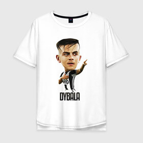 Мужская футболка хлопок Oversize с принтом Dybala в Санкт-Петербурге, 100% хлопок | свободный крой, круглый ворот, “спинка” длиннее передней части | Тематика изображения на принте: champion | cr7 | cristiano | game | goal | italy | juventus | madrid | real | ronaldo | spain | team | буффон | гол | дибала | золотой мяч | игрок | испания | италия | криштиану | мадрид | португалия | реал | роналду | спорт | тренер | футбол | 