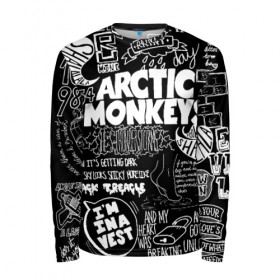 Мужской лонгслив 3D с принтом Arctic Monkeys в Санкт-Петербурге, 100% полиэстер | длинные рукава, круглый вырез горловины, полуприлегающий силуэт | arctic monkeys | алекс тёрнер | арктик манкиз | группы | джейми кук | инди | музыка | мэтт хелдерс | ник омэлли | постпанк | рок