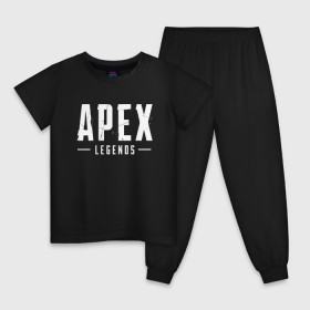 Детская пижама хлопок с принтом APEX LEGENDS (НА СПИНЕ) в Санкт-Петербурге, 100% хлопок |  брюки и футболка прямого кроя, без карманов, на брюках мягкая резинка на поясе и по низу штанин
 | Тематика изображения на принте: apex | apex legends | battle | battle royal | titanfall | апекс | апекс легендс | батл рояль | битва | война | королевская битва