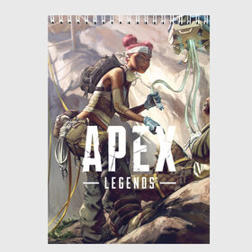 Скетчбук с принтом APEX Legends в Санкт-Петербурге, 100% бумага
 | 48 листов, плотность листов — 100 г/м2, плотность картонной обложки — 250 г/м2. Листы скреплены сверху удобной пружинной спиралью | 2 | 2019 | 3 | apex | game | legends | titanfall | игра | титанфолл