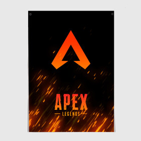 Постер с принтом APEX LEGENDS | АПЕКС ЛЕГЕНДС в Санкт-Петербурге, 100% бумага
 | бумага, плотность 150 мг. Матовая, но за счет высокого коэффициента гладкости имеет небольшой блеск и дает на свету блики, но в отличии от глянцевой бумаги не покрыта лаком | apex | apex legends | battle | battle royal | fire | titanfall | апекс | апекс легендс | батл рояль | битва | война | королевская битва | огонь