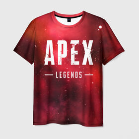 Мужская футболка 3D с принтом APEX Legends в Санкт-Петербурге, 100% полиэфир | прямой крой, круглый вырез горловины, длина до линии бедер | 2 | 2019 | 3 | apex | game | legends | titanfall | игра | титанфолл