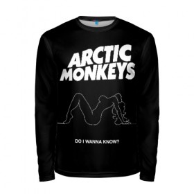 Мужской лонгслив 3D с принтом Arctic Monkeys в Санкт-Петербурге, 100% полиэстер | длинные рукава, круглый вырез горловины, полуприлегающий силуэт | arctic monkeys | алекс тёрнер | арктик манкиз | группы | джейми кук | инди | музыка | мэтт хелдерс | ник омэлли | постпанк | рок