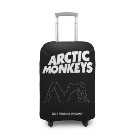 Чехол для чемодана 3D с принтом Arctic Monkeys в Санкт-Петербурге, 86% полиэфир, 14% спандекс | двустороннее нанесение принта, прорези для ручек и колес | arctic monkeys | алекс тёрнер | арктик манкиз | группы | джейми кук | инди | музыка | мэтт хелдерс | ник омэлли | постпанк | рок