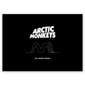 Поздравительная открытка с принтом Arctic Monkeys в Санкт-Петербурге, 100% бумага | плотность бумаги 280 г/м2, матовая, на обратной стороне линовка и место для марки
 | arctic monkeys | алекс тёрнер | арктик манкиз | группы | джейми кук | инди | музыка | мэтт хелдерс | ник омэлли | постпанк | рок