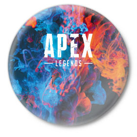 Значок с принтом Apex Legends в Санкт-Петербурге,  металл | круглая форма, металлическая застежка в виде булавки | apex | battle royale | legends | titanfall | апекс | легенды