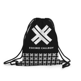 Рюкзак-мешок 3D с принтом Eskimo Callboy в Санкт-Петербурге, 100% полиэстер | плотность ткани — 200 г/м2, размер — 35 х 45 см; лямки — толстые шнурки, застежка на шнуровке, без карманов и подкладки | bury me in vegas | crystals | danskimo | eskimo callboy | sushi | the scene | we are the mess | группы | метал | музыка | рок | эскимо колбой