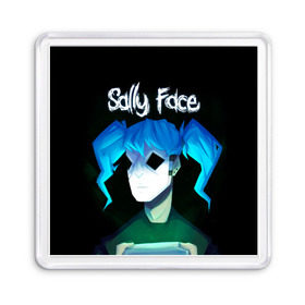 Магнит 55*55 с принтом Sally Face (11) в Санкт-Петербурге, Пластик | Размер: 65*65 мм; Размер печати: 55*55 мм | face | fisher | larry johnson | mask | sally | sally face | sally fisher | демоны | духи | маска | призраки | салли | салли фейс | салли фишер | фейс