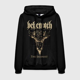 Мужская толстовка 3D с принтом Behemoth в Санкт-Петербурге, 100% полиэстер | двухслойный капюшон со шнурком для регулировки, мягкие манжеты на рукавах и по низу толстовки, спереди карман-кенгуру с мягким внутренним слоем. | Тематика изображения на принте: behemoth | black metal | death metal | inferno | nergal | orion | seth | блэк метал | группы | дэт метал | метал | музыка | рок