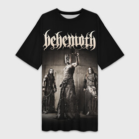 Платье-футболка 3D с принтом Behemoth в Санкт-Петербурге,  |  | behemoth | black metal | death metal | inferno | nergal | orion | seth | блэк метал | группы | дэт метал | метал | музыка | рок