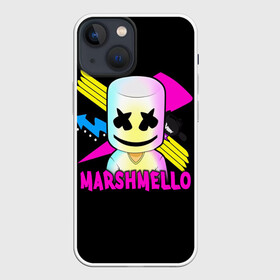 Чехол для iPhone 13 mini с принтом Marshmello в Санкт-Петербурге,  |  | alone | beautiful now | disc | dj | jockey | marshmallow | американский | диджей | дискотека | маршмэллоу | продюсер