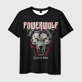 Мужская футболка 3D с принтом Powerwolf в Санкт-Петербурге, 100% полиэфир | прямой крой, круглый вырез горловины, длина до линии бедер | Тематика изображения на принте: heavy metal | metal | powerwolf | группы | метал | музыка | пауэр метал | рок | хеви метал