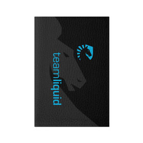 Обложка для паспорта матовая кожа с принтом TEAM LIQUID в Санкт-Петербурге, натуральная матовая кожа | размер 19,3 х 13,7 см; прозрачные пластиковые крепления | 2019 | blue | cybersport | esport | liquid | logo | pro league | team | team liquid | киберспорт | логотип | тим ликвид | фирменные цвета