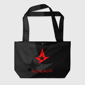 Пляжная сумка 3D с принтом ASTRALIS | АСТРАЛИС в Санкт-Петербурге, 100% полиэстер | застегивается на металлическую кнопку; внутренний карман застегивается на молнию. Стенки укреплены специальным мягким материалом, чтобы защитить содержимое от несильных ударов
 | action | astralis | awp | counter strike | cs go | cs go global offensive | cybersport | faze clan | game | gamer | hyper beast | shooter | skin | team liquid | киберспорт | оружие | скины