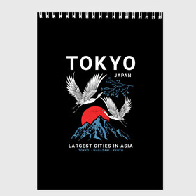 Скетчбук с принтом Tokyo в Санкт-Петербурге, 100% бумага
 | 48 листов, плотность листов — 100 г/м2, плотность картонной обложки — 250 г/м2. Листы скреплены сверху удобной пружинной спиралью | cities | country | japan | large | most | mountains | nagasaki | tokyo | travel | большие | восход | города | горы | графика | журавли | закат | летят | нагасаки | надпись | полет | птицы | путешествия | рисунок | самые | солнце | страна