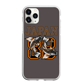 Чехол для iPhone 11 Pro матовый с принтом Japan 88 в Санкт-Петербурге, Силикон |  | 88 | beautiful | bright | carp | country | fish | gold | hap | japan | koi | orange | swim | tokyo | графика | золотые | карпы | кои | коричневый | красивые | надпись | оранжевые | плавают | рисунок | рыбки | страна | счастливые | текст | токио