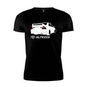 Мужская футболка премиум с принтом Toyota Altezza (2) в Санкт-Петербурге, 92% хлопок, 8% лайкра | приталенный силуэт, круглый вырез ворота, длина до линии бедра, короткий рукав | altezza | toyota | toyota altezza