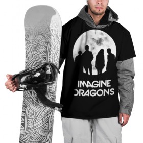 Накидка на куртку 3D с принтом Imagine Dragons в Санкт-Петербурге, 100% полиэстер |  | believer | evolve | imagine dragons | night visions | radioactive | rock | группы | имейджин драгонс | инди | музыка | рок