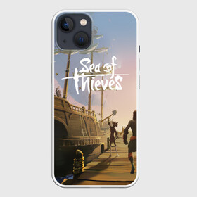 Чехол для iPhone 13 с принтом Sea of Thieves в Санкт-Петербурге,  |  | blade | captain | game | hat | ken | pirate | sea of thieves | snake | sword | tatoo | woman | игры | пираты