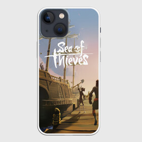 Чехол для iPhone 13 mini с принтом Sea of Thieves в Санкт-Петербурге,  |  | blade | captain | game | hat | ken | pirate | sea of thieves | snake | sword | tatoo | woman | игры | пираты