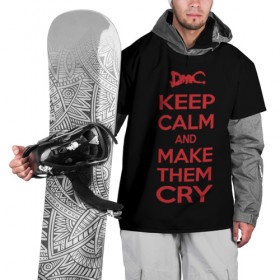 Накидка на куртку 3D с принтом Keep Calm and Make Them Cry в Санкт-Петербурге, 100% полиэстер |  | 5 | cry | dante | devil | devil may cry | dmc | game | keep calm | may | данте | девил | дмс | край | мэй | неро