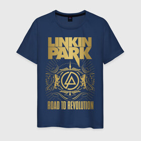 Мужская футболка хлопок с принтом Linkin Park в Санкт-Петербурге, 100% хлопок | прямой крой, круглый вырез горловины, длина до линии бедер, слегка спущенное плечо. | chester bennington | linkin park | группы | линкин парк | метал | музыка | рок | честер беннингтон