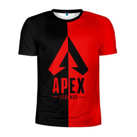 Мужская футболка 3D спортивная с принтом APEX LEGENDS RED в Санкт-Петербурге, 100% полиэстер с улучшенными характеристиками | приталенный силуэт, круглая горловина, широкие плечи, сужается к линии бедра | apex | legend | legends | titanfall | апекс | арех | бангалор | бладхаунд | верхушки | гибралтар | каустик | лайфлайн | легенда | легенды | ледженд | леджендс | мираж | орех | рэйф | титанфол