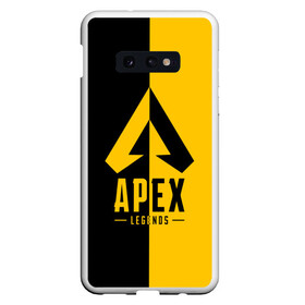 Чехол для Samsung S10E с принтом APEX LEGENDS YELLOW в Санкт-Петербурге, Силикон | Область печати: задняя сторона чехла, без боковых панелей | apex | legend | legends | titanfall | апекс | арех | бангалор | бладхаунд | верхушки | гибралтар | каустик | лайфлайн | легенда | легенды | ледженд | леджендс | мираж | орех | рэйф | титанфол