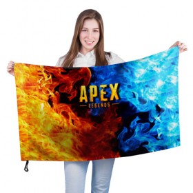 Флаг 3D с принтом APEX LEGENDS в Санкт-Петербурге, 100% полиэстер | плотность ткани — 95 г/м2, размер — 67 х 109 см. Принт наносится с одной стороны | apex | apex legends | апекс | апекс легенд | апекс легендс | бой | игра | компьютерная игра | королевская битва | лучшее | огонь | онлайн игра | популярное | текстура | хит | шутер