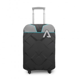 Чехол для чемодана 3D с принтом Titanfall в Санкт-Петербурге, 86% полиэфир, 14% спандекс | двустороннее нанесение принта, прорези для ручек и колес | 