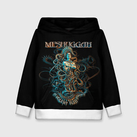 Детская толстовка 3D с принтом Meshuggah в Санкт-Петербурге, 100% полиэстер | двухслойный капюшон со шнурком для регулировки, мягкие манжеты на рукавах и по низу толстовки, спереди карман-кенгуру с мягким внутренним слоем | djent | jens kidman | meshuggah | metal | грув метал | группы | метал | мешуга | музыка | рок