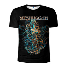 Мужская футболка 3D спортивная с принтом Meshuggah в Санкт-Петербурге, 100% полиэстер с улучшенными характеристиками | приталенный силуэт, круглая горловина, широкие плечи, сужается к линии бедра | Тематика изображения на принте: djent | jens kidman | meshuggah | metal | грув метал | группы | метал | мешуга | музыка | рок