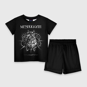Детский костюм с шортами 3D с принтом Meshuggah в Санкт-Петербурге,  |  | djent | jens kidman | meshuggah | metal | грув метал | группы | метал | мешуга | музыка | рок