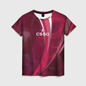 Женская футболка 3D с принтом cs:go - Ruby (Рубин) в Санкт-Петербурге, 100% полиэфир ( синтетическое хлопкоподобное полотно) | прямой крой, круглый вырез горловины, длина до линии бедер | 0x000000123 | csgo | ruby | ксго | рубин