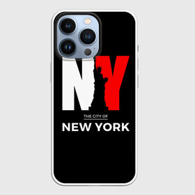 Чехол для iPhone 13 Pro с принтом New York City в Санкт-Петербурге,  |  | Тематика изображения на принте: america | city | large | liberty | new york | sculpture | statue | symbol | usa | америка | большие | буквы | город | графика | жизни | иллюстрация | искусство | мода | нью йорк | рисунок | свободы | силуэт | символ | скульптура | статуя