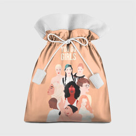 Подарочный 3D мешок с принтом Вперед, девчонки в Санкт-Петербурге, 100% полиэстер | Размер: 29*39 см | 8 марта | feminism | girl power | like a girl | venus | весна | женщины | международный женский день | подарок | феминизм