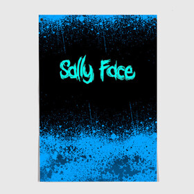 Постер с принтом Sally Face (19) в Санкт-Петербурге, 100% бумага
 | бумага, плотность 150 мг. Матовая, но за счет высокого коэффициента гладкости имеет небольшой блеск и дает на свету блики, но в отличии от глянцевой бумаги не покрыта лаком | face | fisher | larry johnson | mask | sally | sally face | sally fisher | демоны | духи | маска | призраки | салли | салли фейс | салли фишер | фейс