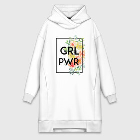 Платье-худи хлопок с принтом GRL PWR в Санкт-Петербурге,  |  | 8 марта | feminism | girl power | like a girl | venus | весна | женщины | международный женский день | подарок | феминизм