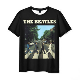Мужская футболка 3D с принтом The Beatles в Санкт-Петербурге, 100% полиэфир | прямой крой, круглый вырез горловины, длина до линии бедер | beatles | the beatles | битлз | битлс | битлы | группы | джон леннон | джордж харрисон | легенды | музыка | пол маккартни | ринго старр | рок