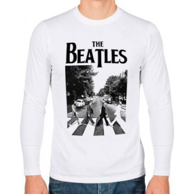 Мужской лонгслив хлопок с принтом The Beatles в Санкт-Петербурге, 100% хлопок |  | beatles | the beatles | битлз | битлс | битлы | группы | джон леннон | джордж харрисон | легенды | музыка | пол маккартни | ринго старр | рок