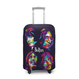 Чехол для чемодана 3D с принтом The Beatles в Санкт-Петербурге, 86% полиэфир, 14% спандекс | двустороннее нанесение принта, прорези для ручек и колес | beatles | the beatles | битлз | битлс | битлы | группы | джон леннон | джордж харрисон | легенды | музыка | пол маккартни | ринго старр | рок