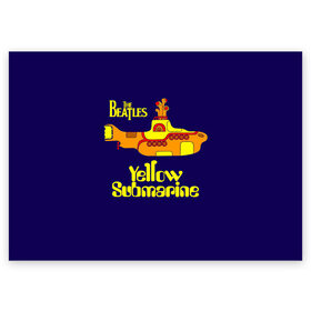 Поздравительная открытка с принтом The Beatles. Yellow Submarine в Санкт-Петербурге, 100% бумага | плотность бумаги 280 г/м2, матовая, на обратной стороне линовка и место для марки
 | Тематика изображения на принте: beatles | the beatles | yellow submarine | битлз | битлс | битлы | группы | джон леннон | джордж харрисон | легенды | музыка | пол маккартни | ринго старр | рок