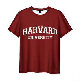 Мужская футболка 3D с принтом Harvard University_девиз в Санкт-Петербурге, 100% полиэфир | прямой крой, круглый вырез горловины, длина до линии бедер | harvard university | usa | америка | вуз | гарвард | колледж | образование | студенты | сша | университет | школа