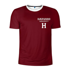 Мужская футболка 3D спортивная с принтом Harvard University в Санкт-Петербурге, 100% полиэстер с улучшенными характеристиками | приталенный силуэт, круглая горловина, широкие плечи, сужается к линии бедра | harvard university | usa | америка | вуз | гарвард | колледж | образование | студенты | сша | университет | школа