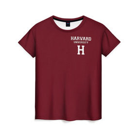 Женская футболка 3D с принтом Harvard University в Санкт-Петербурге, 100% полиэфир ( синтетическое хлопкоподобное полотно) | прямой крой, круглый вырез горловины, длина до линии бедер | harvard university | usa | америка | вуз | гарвард | колледж | образование | студенты | сша | университет | школа