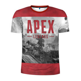 Мужская футболка 3D спортивная с принтом APEX LEGENDS (2 стороны) в Санкт-Петербурге, 100% полиэстер с улучшенными характеристиками | приталенный силуэт, круглая горловина, широкие плечи, сужается к линии бедра | apex | legend | legends | titanfall | апекс | арех | бангалор | бладхаунд | верхушки | гибралтар | каустик | лайфлайн | легенда | легенды | ледженд | леджендс | мираж | орех | рэйф | титанфол