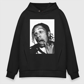 Мужское худи Oversize хлопок с принтом ASAP ROCKY в Санкт-Петербурге, френч-терри — 70% хлопок, 30% полиэстер. Мягкий теплый начес внутри —100% хлопок | боковые карманы, эластичные манжеты и нижняя кромка, капюшон на магнитной кнопке | aap | asap | mob | rap | rocky | testing | альбом | асап | банда | моб | раким | реп | роки | рэп | рэпер | тестинг | эйсап | эсап