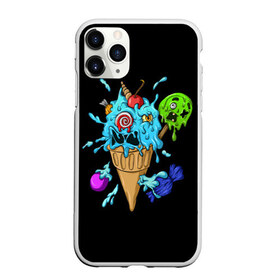 Чехол для iPhone 11 Pro матовый с принтом Мороженое Монстр в Санкт-Петербурге, Силикон |  | candy | ice cream | marshmallow | monster | monsters | oreo | sweets | zombie | зомби | леденец | леденцы | маршмеллоу | монстр | монстры | мороженое | орео | сладости